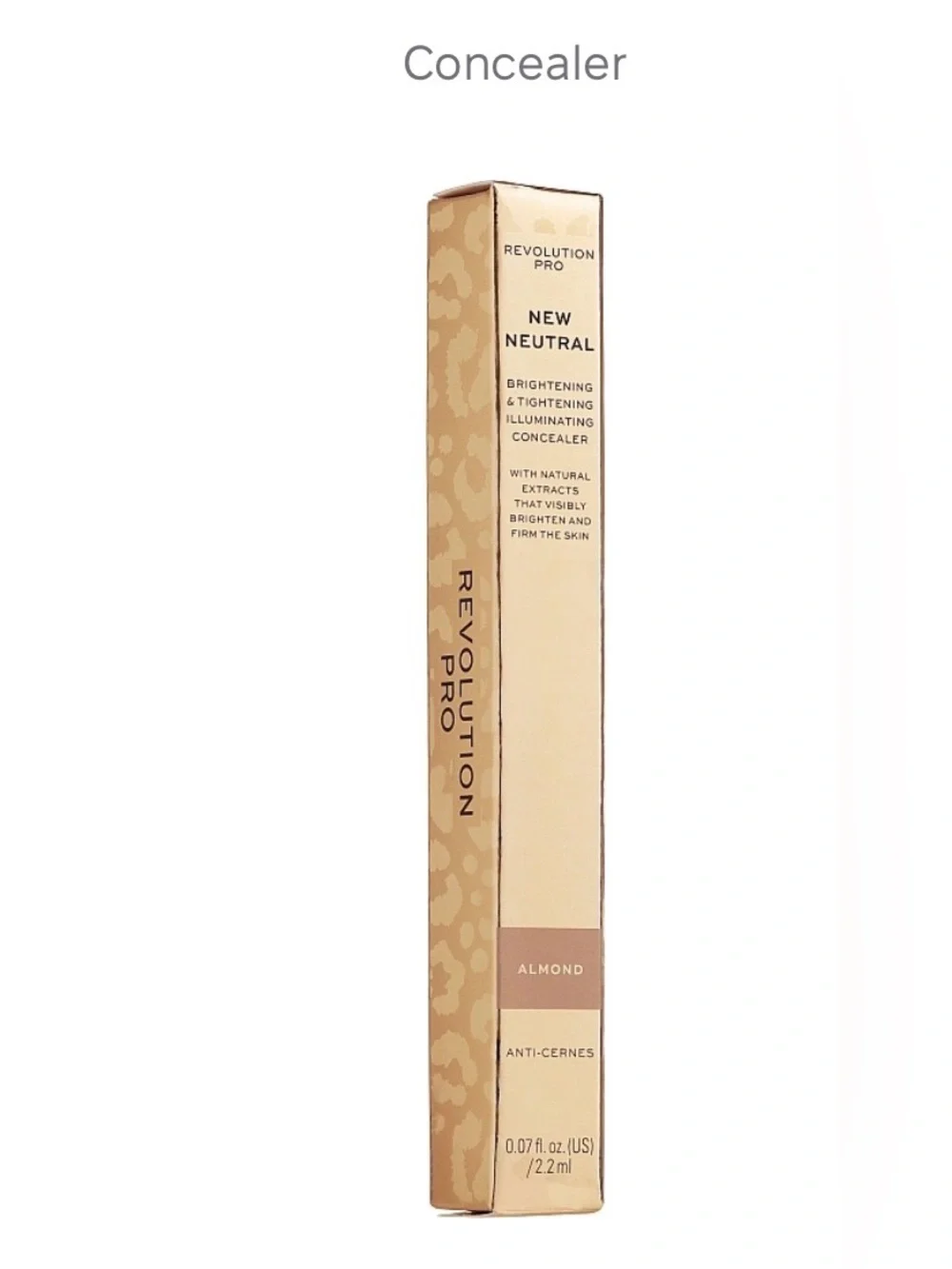 Revolution Pro Brightening & Tightening Illuminating Concealer in  Almond, Ivory